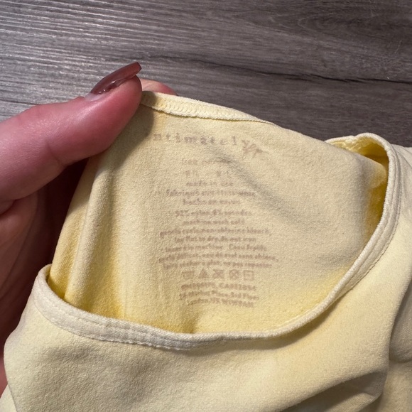 Free People “Intimately” Clean Lines Tee Bodysuit — Butter - Picture 8 of 8